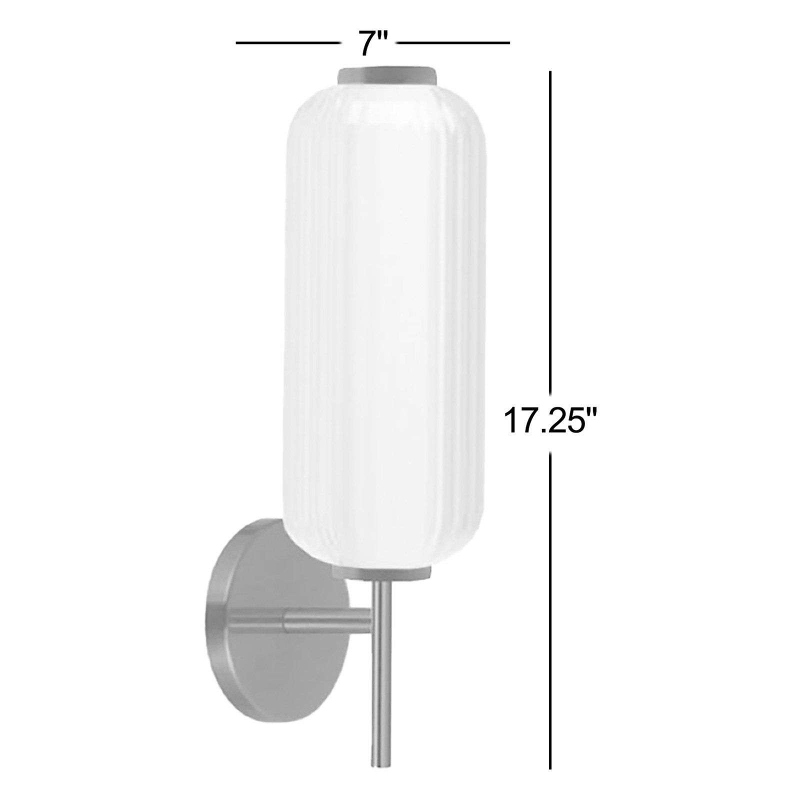 Calluna Single Light Dimmable LED Armed Sconce, Matte Black