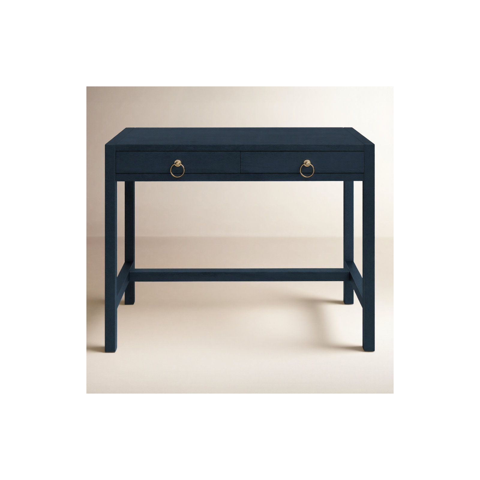 Elin Solid Wood Desk, Navy Blue
