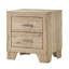 Table de chevet 2 tiroirs Natural