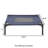 PETMAKER 24.5x18.5-Inch Elevated Dog Bed - Portable Pet Bed with Carrying Case for Small Dogs, Blue-28683147-36203597