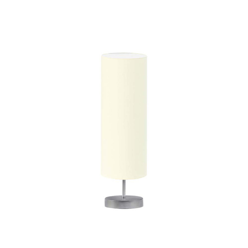 Sydney Metal Table Lamp, Silver, Ecru