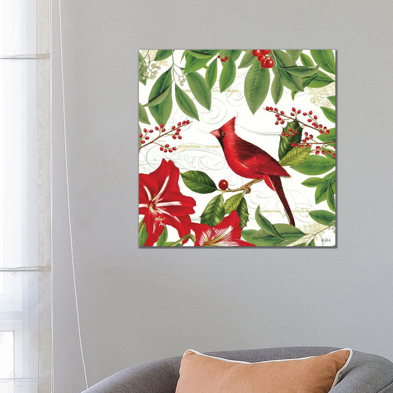 Christmas Garden V 1 Piece Wrapped Canvas Wall Art, 66.04 cm H x 66.04 cm W x 3.175 cm D