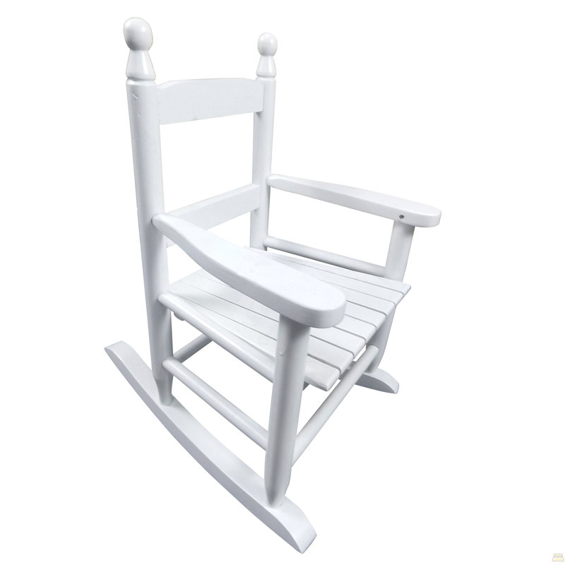 Chaise berçante pour enfants, blanc