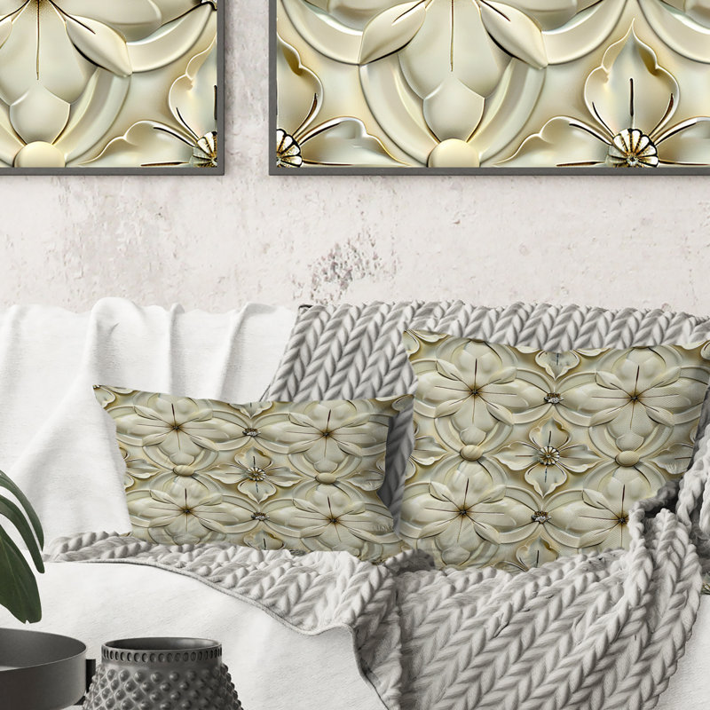 Coussin Beige, H 18 po x l 18 po