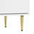 Billison Modern Dining Room Cabinet With 2 Layers 6 Compartments ,Sideboard With Gilded Legs And Handles