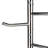  Freestanding Coat Rack, Multi-Hook Organizer for Office or Entryway, Metal, Silver