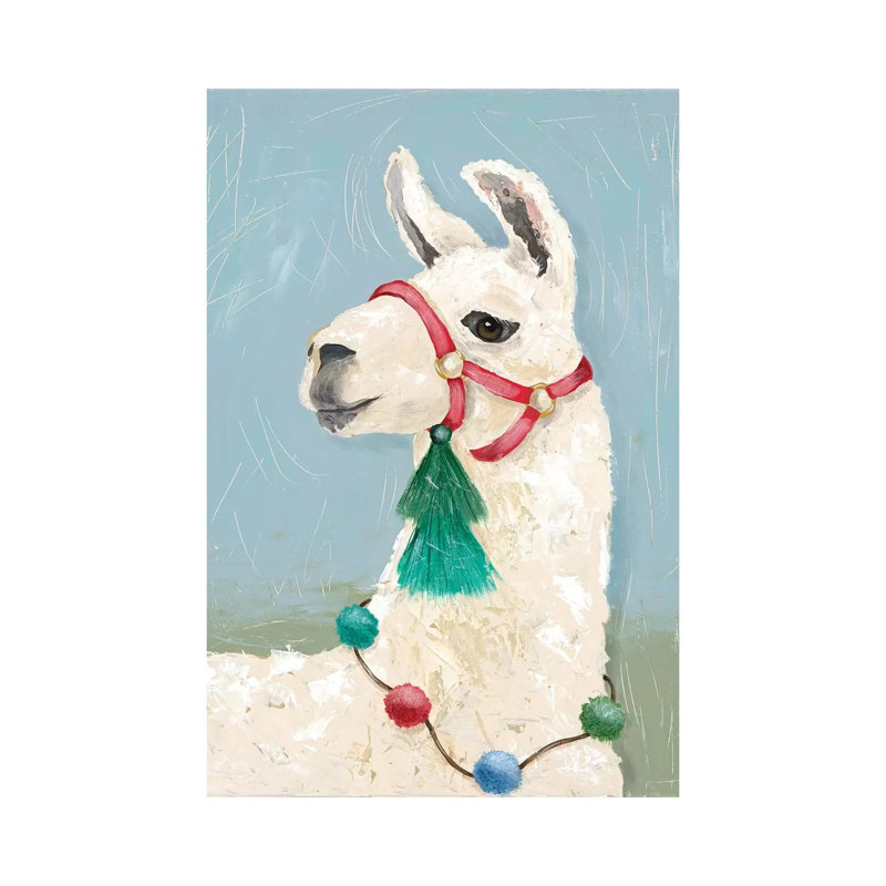 Painted Llama I by Jade Reynolds - Wrapped Canvas Gallery-Wrapped Canvas Giclée, 66.04 cm H x 45.72 cm W x 1.91 cm D