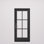 G106-SW-80 | Porte simple 80 po, extérieur pré-monté RTA, SDL 6 Lite, bois d'acajou brut
