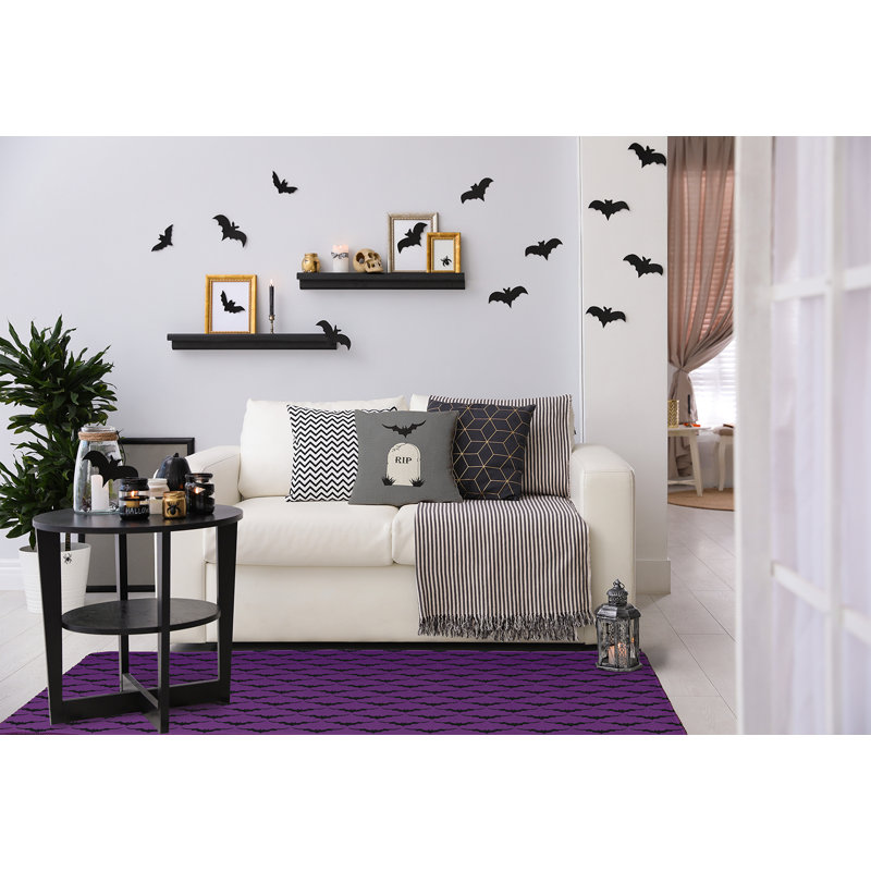 Tapis rectangulaire en chenille tissé à la machine Dejhana, Rectangle 3 pi x 5 pi