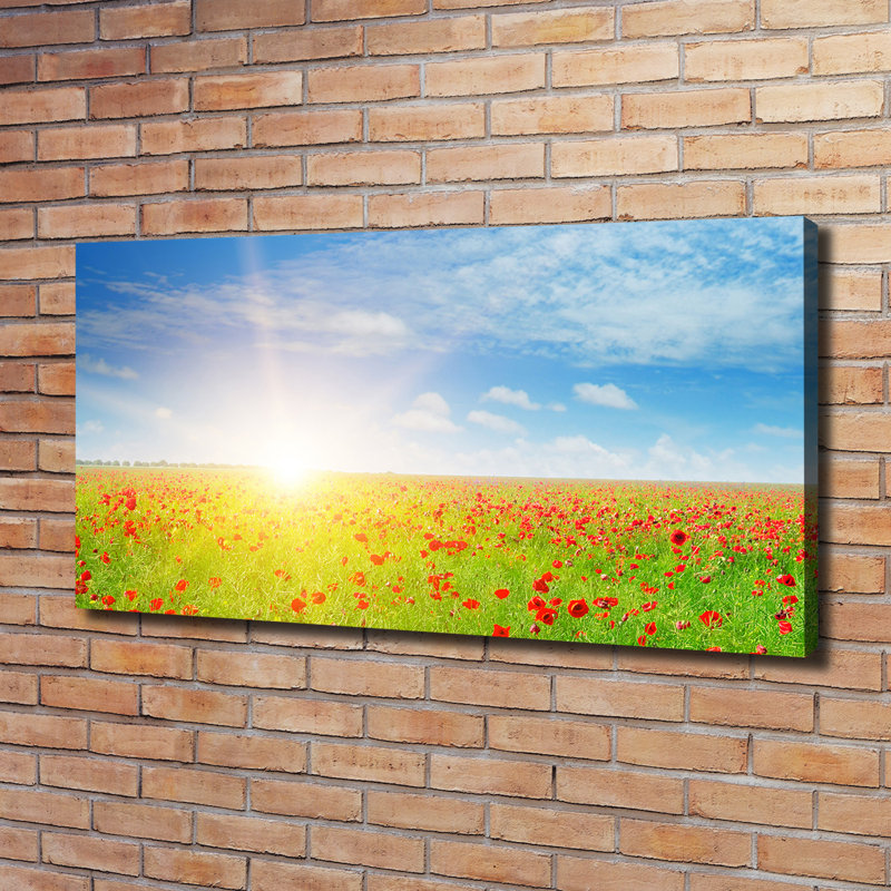 Field Of Poppies - Wrapped Canvas Print