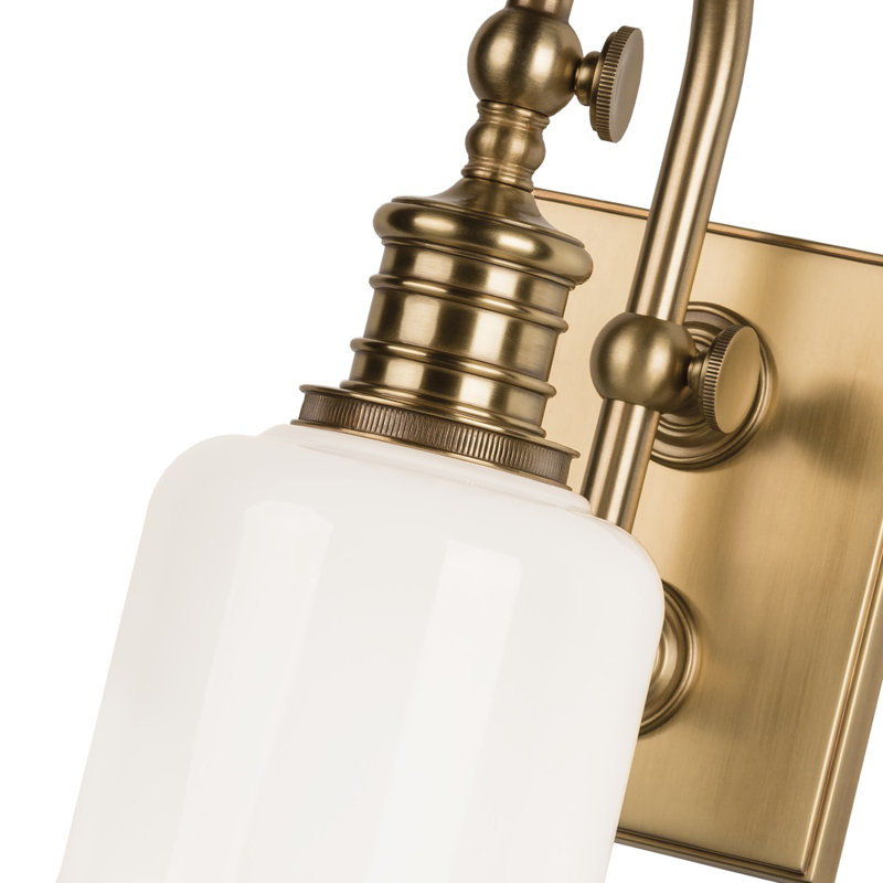 Keswick 1 - Light Armed Sconce, Aged Brass