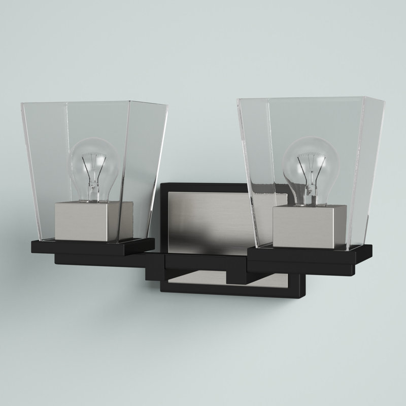 Braydon 2-Light Dimmable Vanity Light, Brushed Nickel