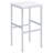 White High Gloss and Chrome 5-Piece Bar Set
