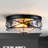 Boatner Flush Mount Ceiling Light With Clear Hammered Glass-1557991969
