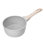 Casserole antiadhésive de 1,5 pte avec couvercle en verre et poignée amovible blanc