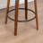 Devault Swivel Upholstered Counter Stool With Wood Frame-123162608