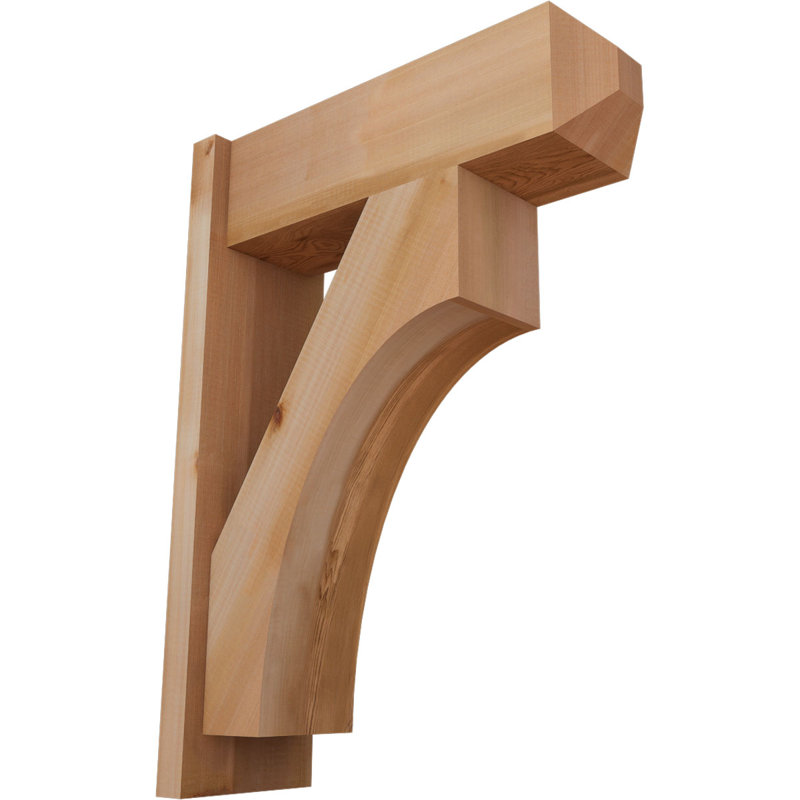 Persienne en bois rustique Westlake Craftsman, P 22 po x H 30 po, Cèdre rouge occidental l 7 1/2 po (lisse)
