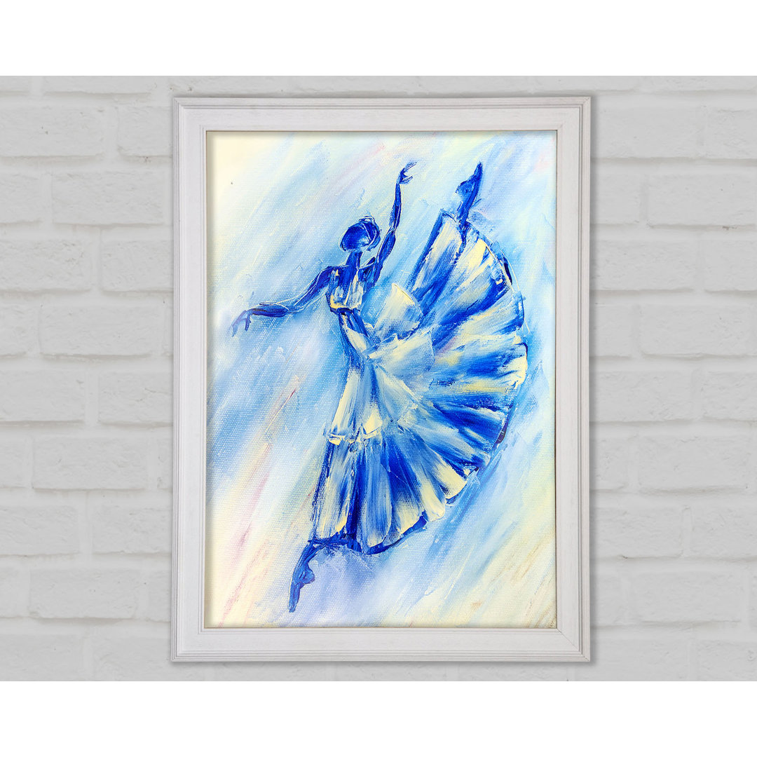 Blaue Ballerina 10 - Druck