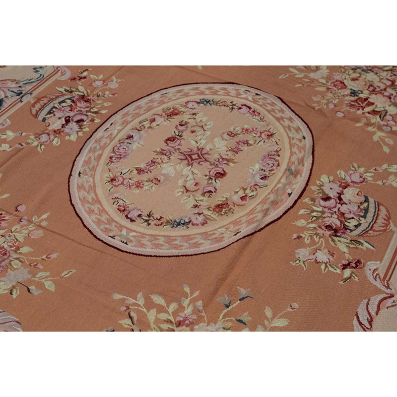 Tapis crème / beige de haute qualité noué à la main