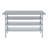 Stainless Steel Table With Three Undershelves-122914056