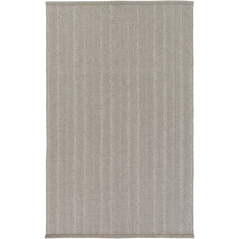 Tapis taupe tissé à la main Philip, Rectangle 8 pi x 10 pi