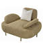 Chaise longue surdimensionnée Modena avec accoudoirs et dossier réglables.
