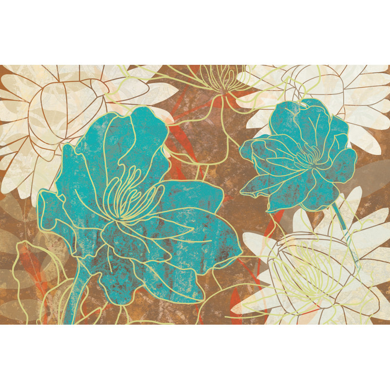 Dirty Flowers 3 - Wrapped Canvas Painting, 30cm H x 46cm W x 3.8cm D
