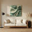 «Biomorphic Abstraction 13», art mural en métal vert