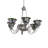32" Wide Begonia 6 Light Chandelier