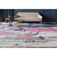 Tapis bleu et gris clair de haute qualité noué à la main-62481126