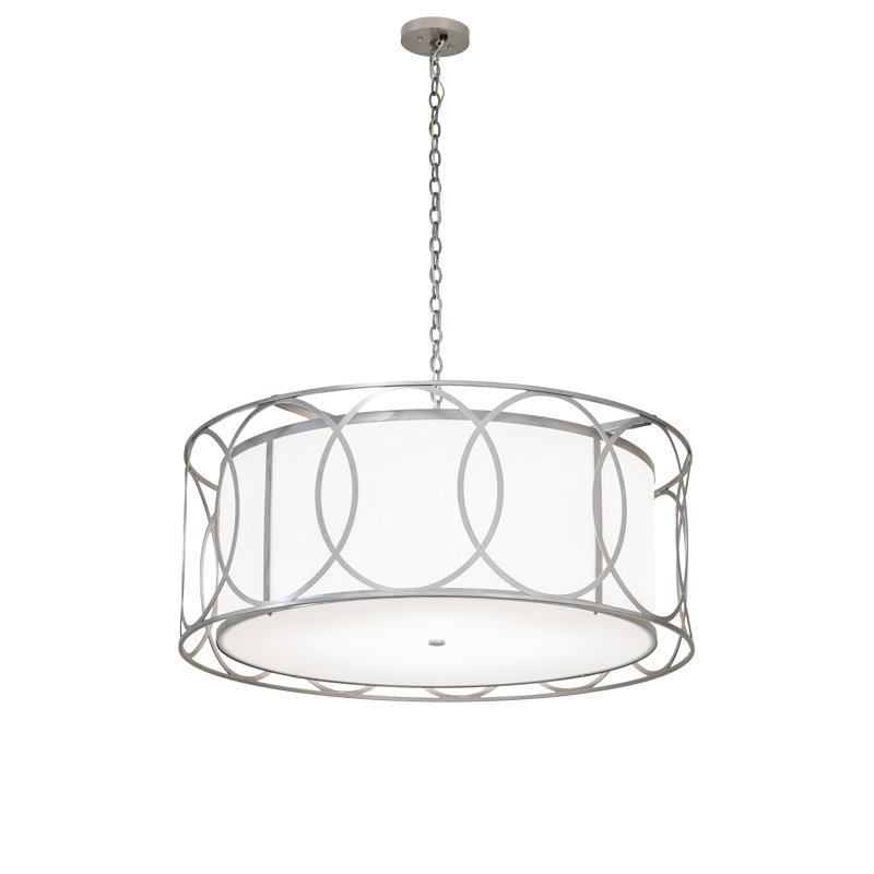 Luminaire suspendu tambour 4 lumières Cilindro