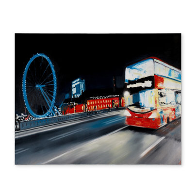 Bus Travel by Night Placemat | Modern Bedroom Decor