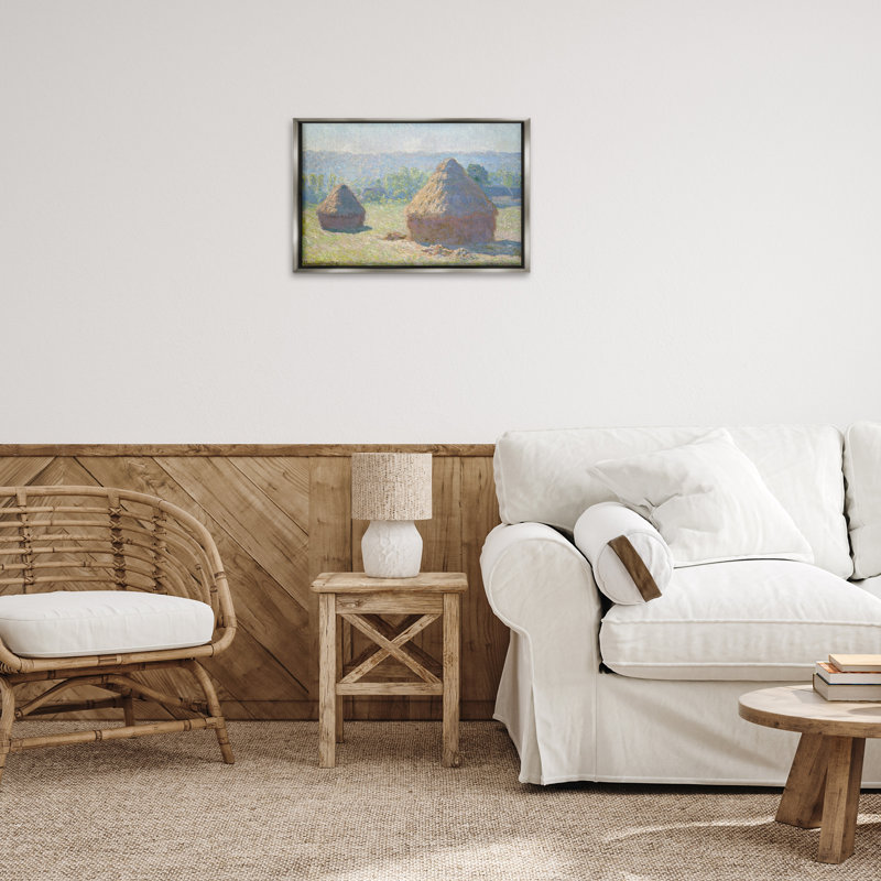 Toile flottante classique encadrée brune par One1000paintings, Cadre flottant gris lustré, H 17 po x l 25 po