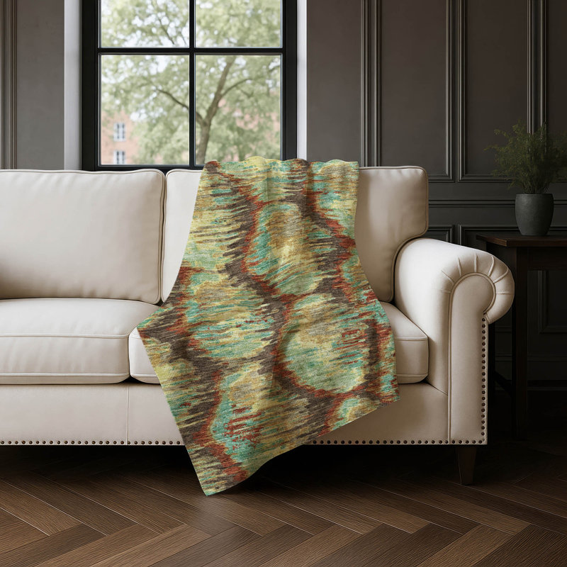 Jeté en laine Sherpa ASB767 Addison, Fudge