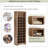 30 Shoe Cubby Console, Shoe Cabinet With Multiple Storage Capacity, Free Standing Tall Cabinet With Versatile Use-689862718