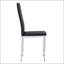 Chaise de salle à manger moderne en polyuréthane blanc avec pieds argentés - ensemble de 6-136562125-136562122