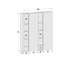 Helsinki 182cm H x 166cm W Bookcase-1861429855