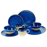 Deep Blue Sea 8 Piece Dinnerware Set, Service For 2