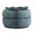 Large Padding Bean Bag With 3 Pillows & Stripes, Corduroy Fabric Chair with Filler, 5 Colors, Stuffed Accent Sofa Lounge Floor Sofa for Gaming, Reading-1453353088