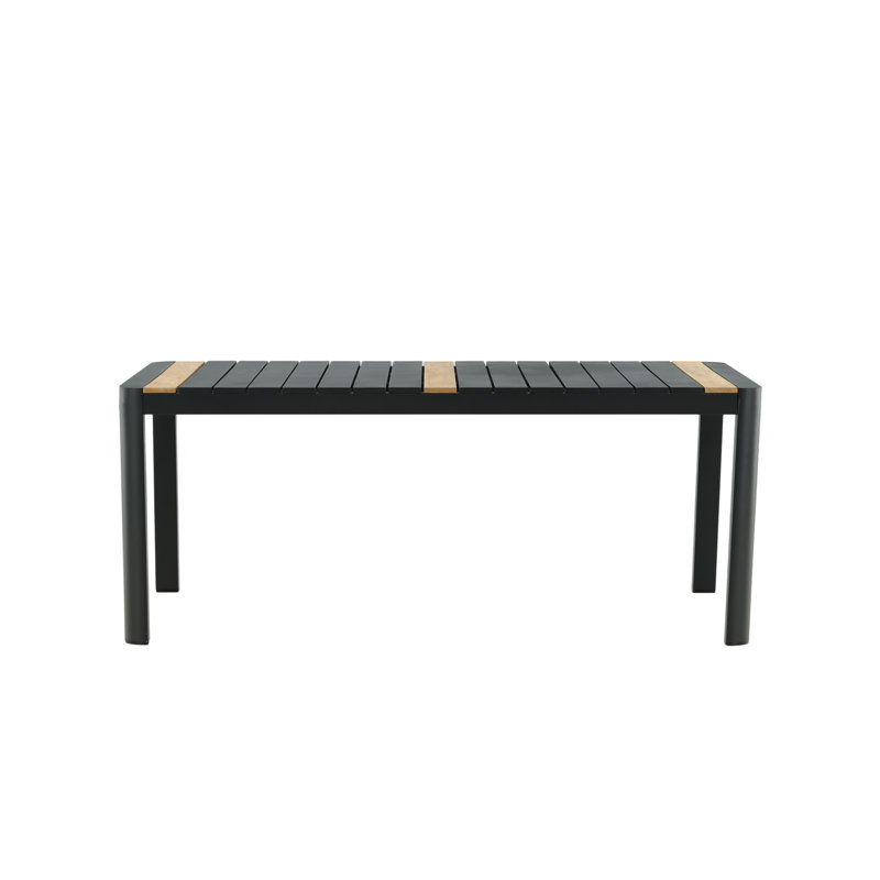 Elvire Teak Dining Table, Black
