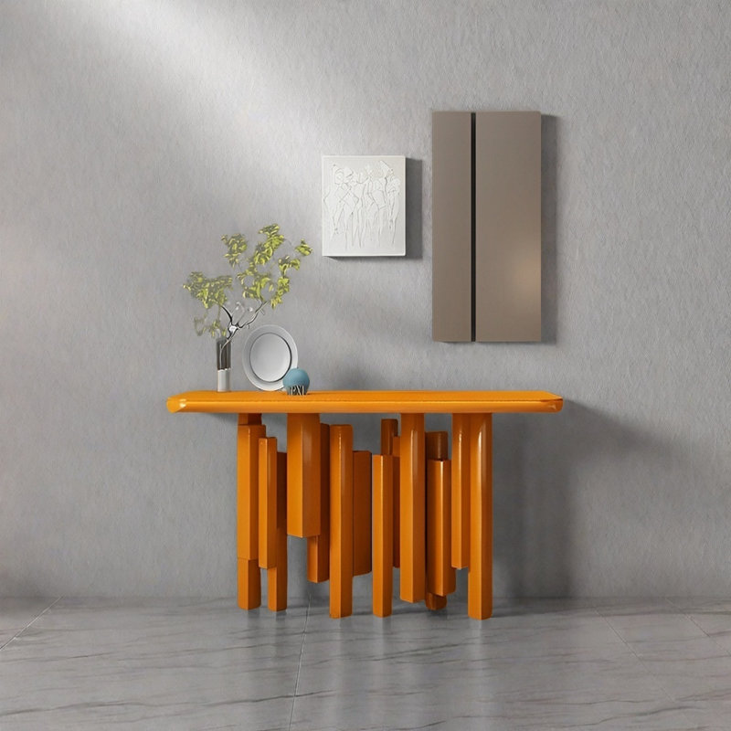 Console Modern Minimalist Art, H 35,43 po x l 47,24 po x P 15,75 po, Orange