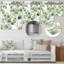 Blanc blanc vert minimalisme eucalyptus Essence IV - art mural floral en métal-92736269