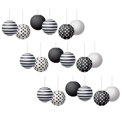 Lanternes suspendues en papier