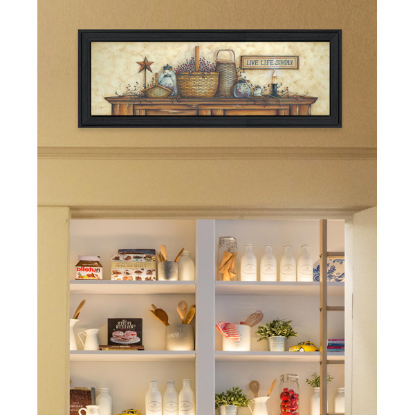 August Grove® Live Life Simple Framed Wall Art for Living Room, Home ... - Simple Framed Wall Decor Sale