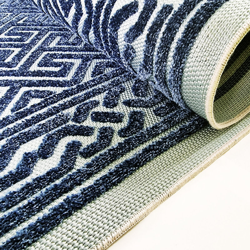 Breuer Geometric Hand Woven Indoor / Outdoor Area Rug, Rectangle 160 x 220cm