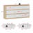 Janeiya 126" W 18-Drawer Solid and Manufactured Wood Double Dresser-1954221020