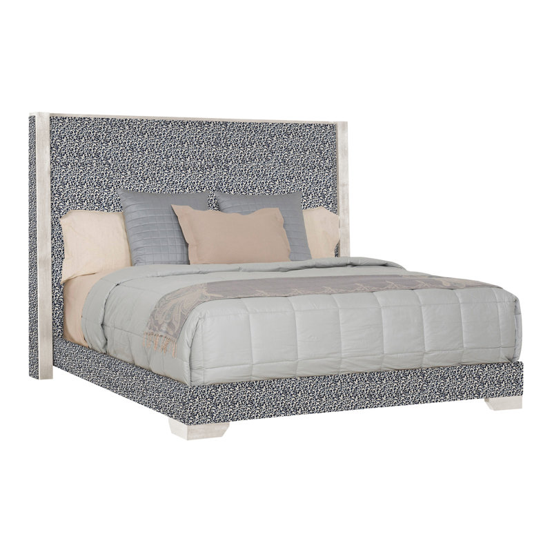 Thom Filicia Home Century Club King Bed, Tarbee Pebble, Casa Blanca, Yes