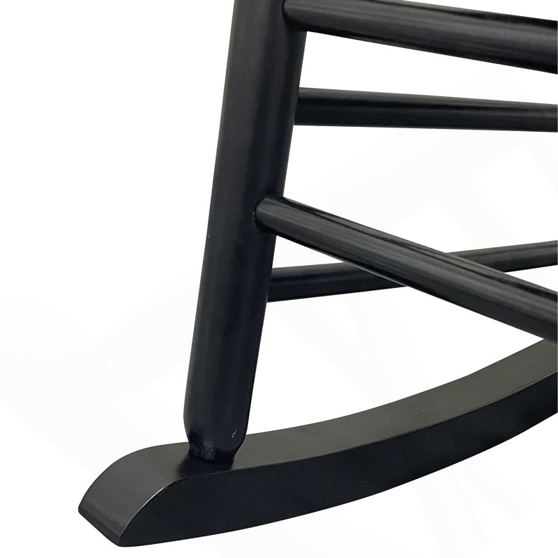 Chaise berçante balcon porche adulte, Noir