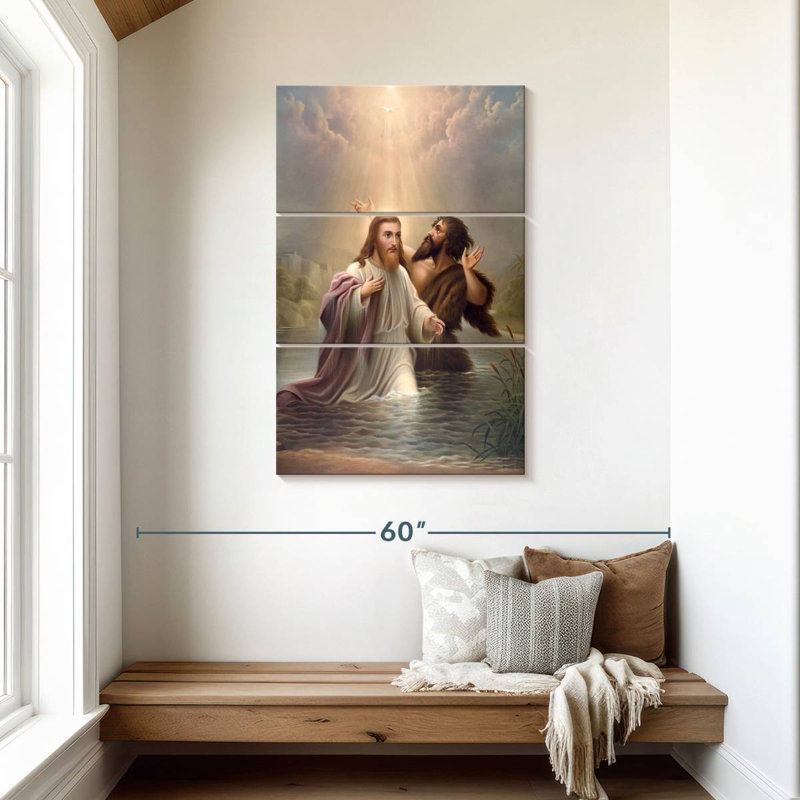 Adella Baptism Of Jesus, H 45 po x l 28 po