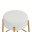 Round Bar Stool, Set of 2 - Contemporary Upholstered Dining Stools for Kitchens, Cafes and Bars - Includes Sturdy Support Legs-1259254757-1259254760-1259254761